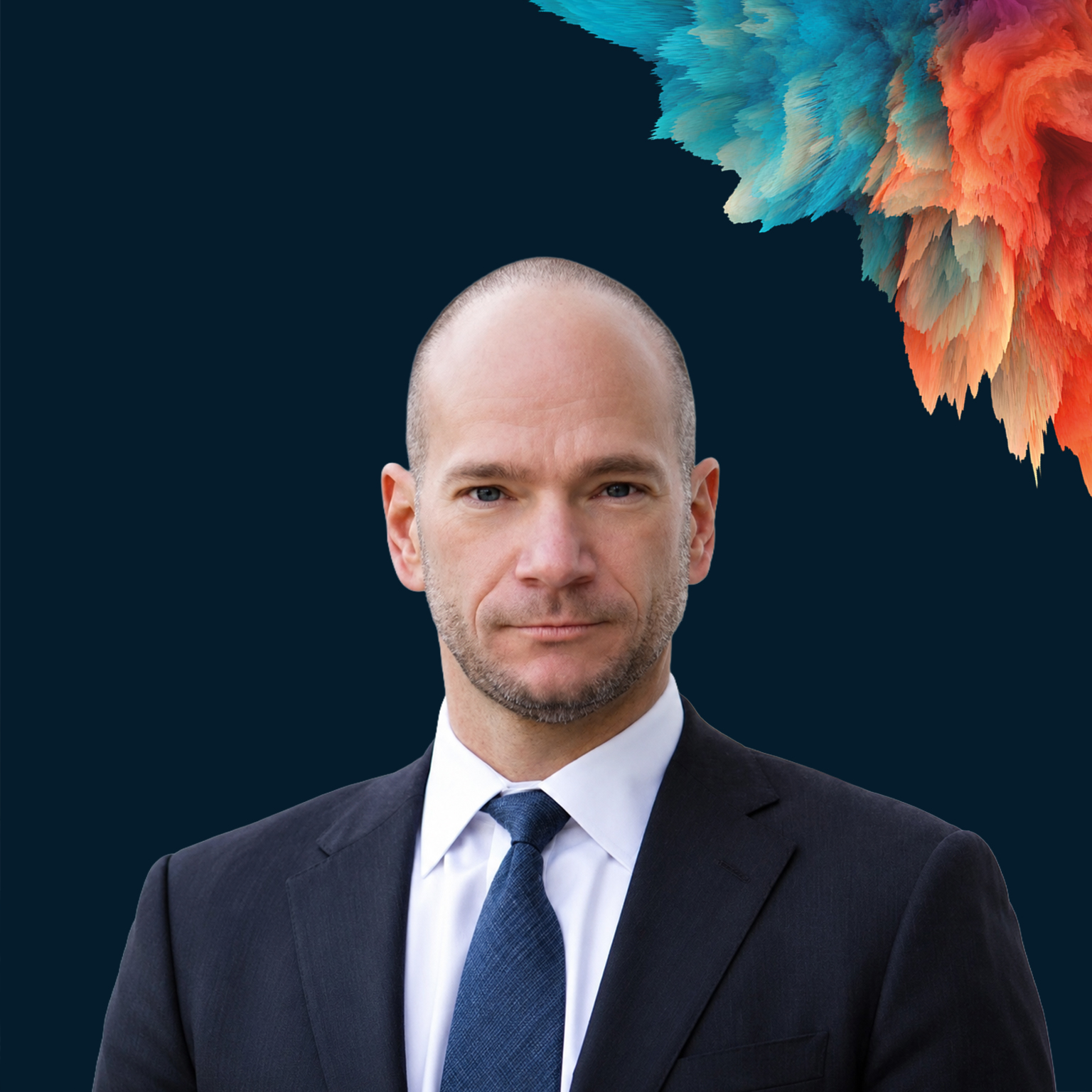 A headshot of Andrew McAfee against the Century of Plenty branding cover.