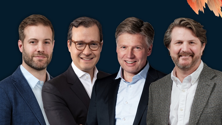 The image features a few authors of the McKinsey Global Institute book titled 