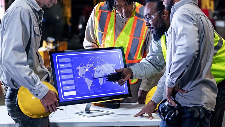An image linking to the web page “Made in America, again? Rethinking US manufacturing resilience” on McKinsey.com.