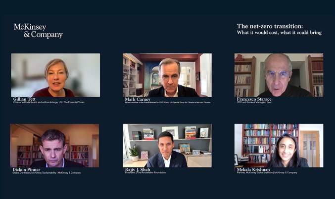 The net-zero transition: What it would cost, what it could bring. Webinar