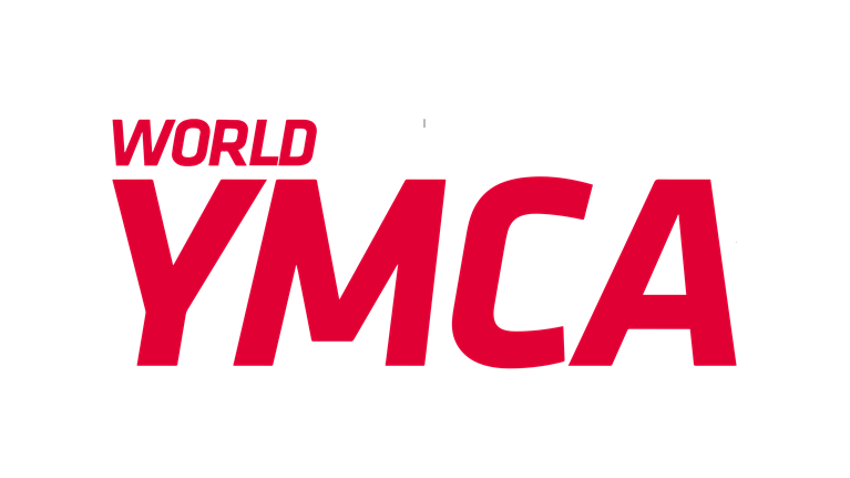 World YMCA logo in red font color