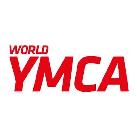 World YMCA logo in red font color