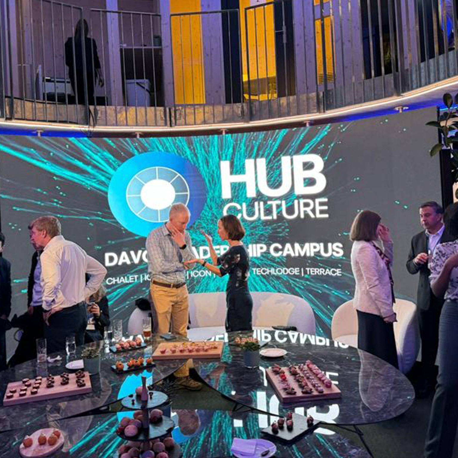 Brain House, hosted by Hub Culture, was a convening space for leaders at Davos. Stan Stalnaker