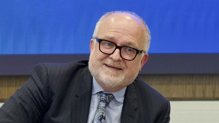 Image of Andrew Scott in being a speaker at an event.