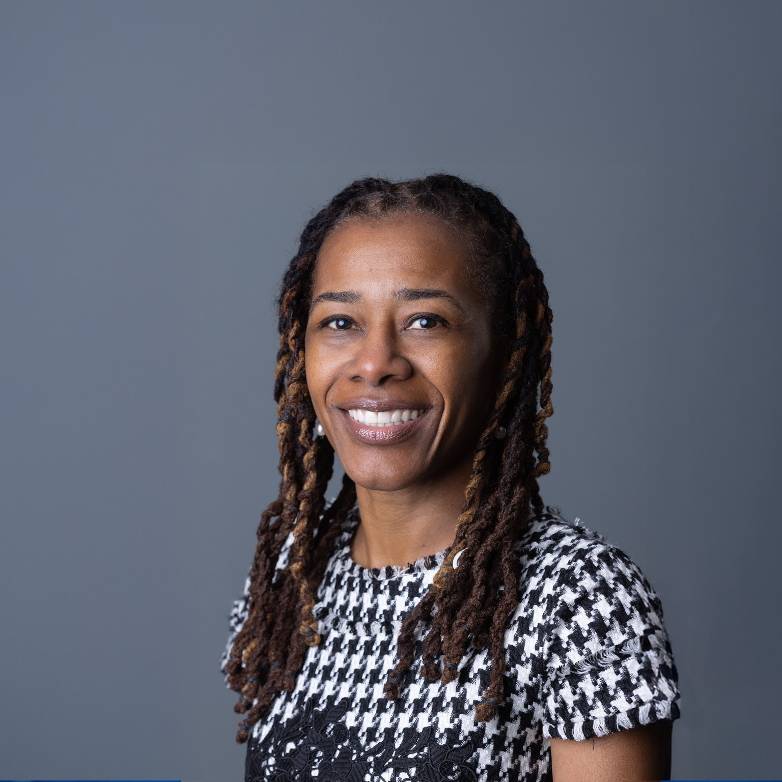 Smiling portrait of Joy Rhoden, senior vice president of Health Outcomes and Care Transformation at the American Hospital Association