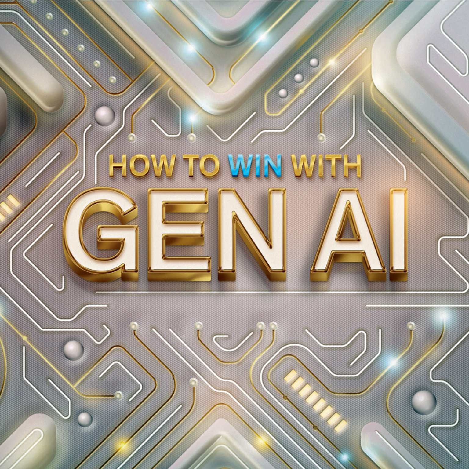 Words 'Gen AI' written on a microchip