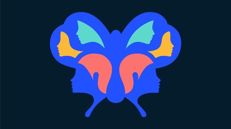 Artistic image of butterfly