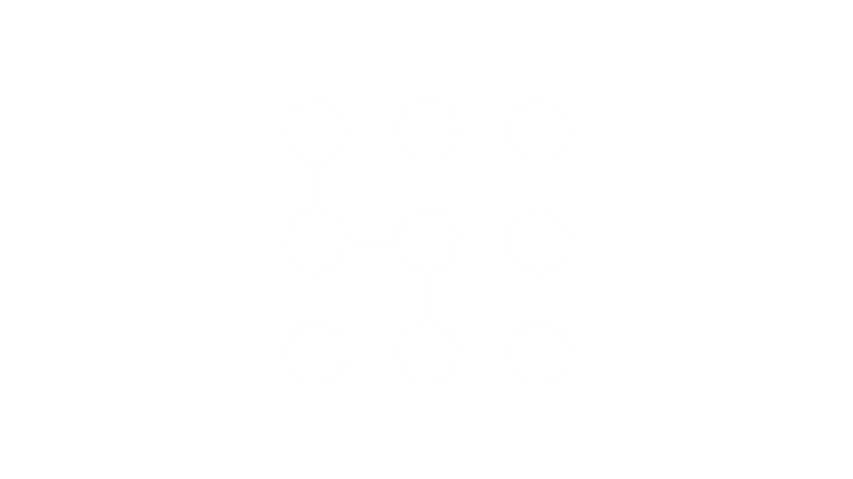 Three rows of circles connected icon