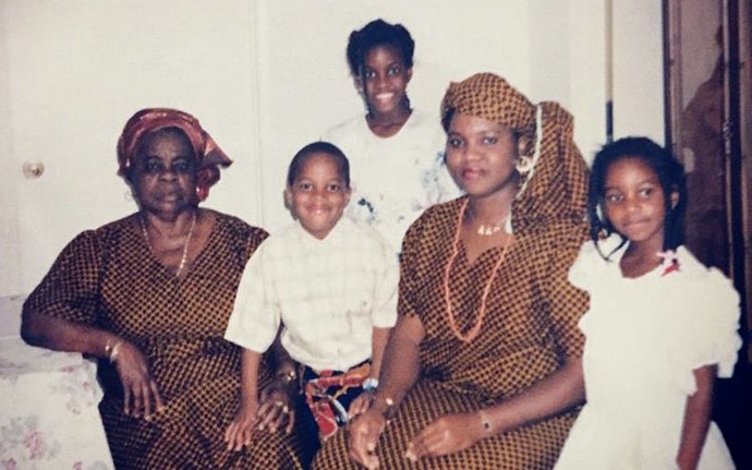 A childhood photo Nony Onyeador, a McKinsey engagement manager, and her family.