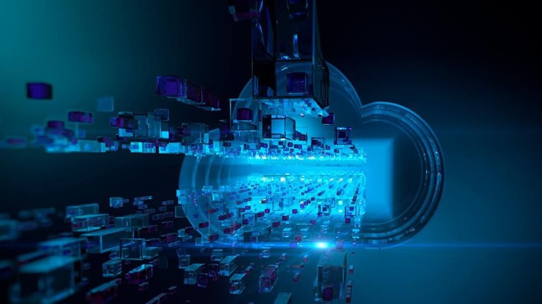 Cloud computing - stock photo